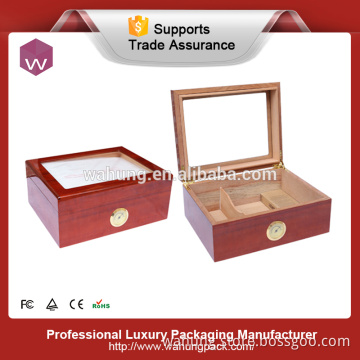 Empty MDF Cigar Box With Window/Wood Cigar Boxes Manufacturer In China
